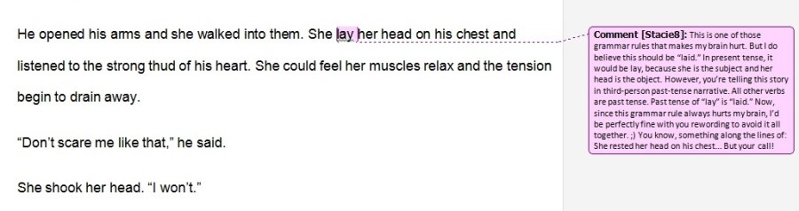 Stacie - lay laid debate