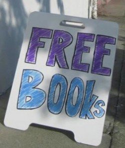 Free Books sign