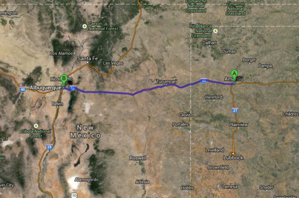 Amarillo to Albuquerque