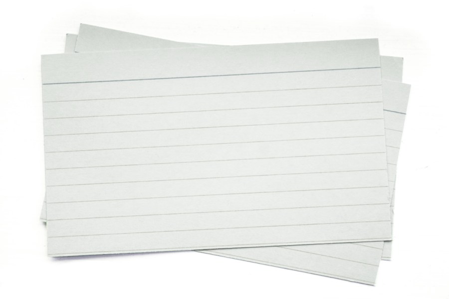 index cards