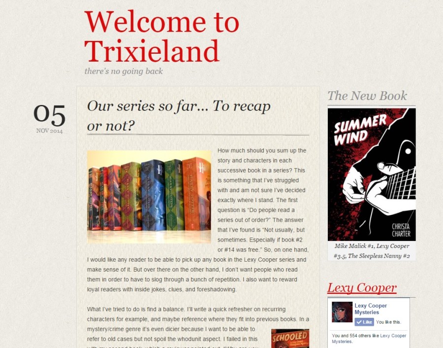 Release Day - Update trixieblog